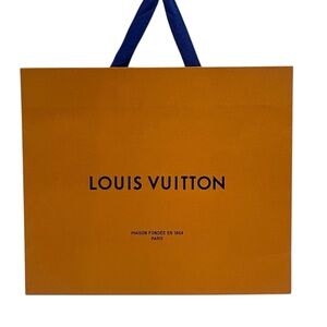 AUTHENTIC LOUIS VUITTON Gift bag Luxury Designer Presentation Orange Blue